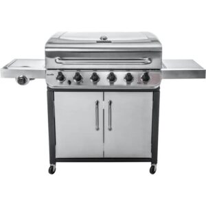 Char Broil Gasgrill Convective 640 S mit 6 Brennern und Seitenkocher Edelstahl