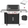 Weber Gasgrill Genesis EP-335W GBS, Black, inklusive Abdeckhaube