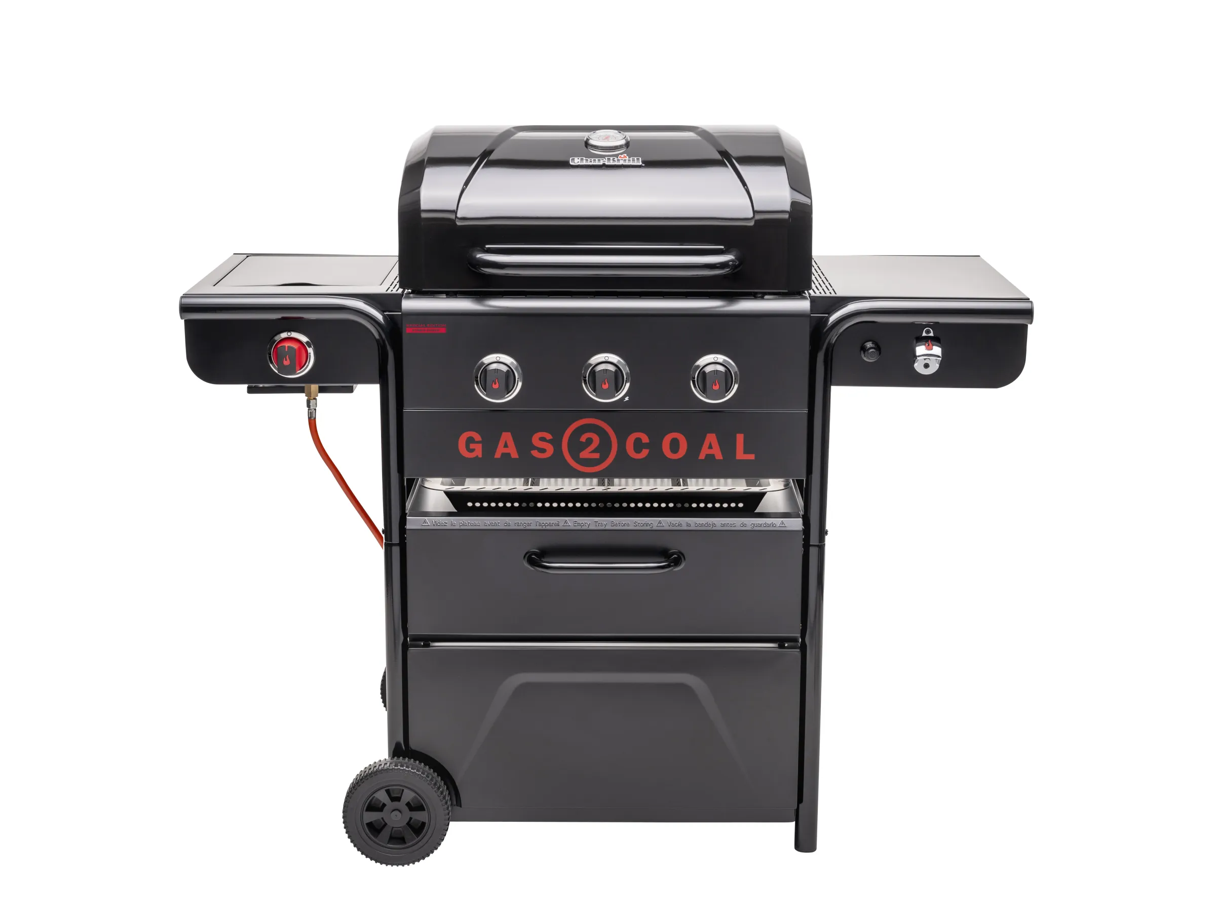 Char-Broil Gas & Holzkohle Hybridgrill Gas2Coal Special Edition 3 mit 3 Brennern
