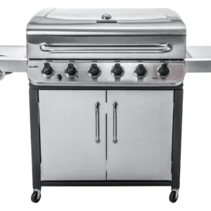 Char-Broil Gasgrill Convective 640 S mit 6 Brennern und Seitenkocher Edelstahl