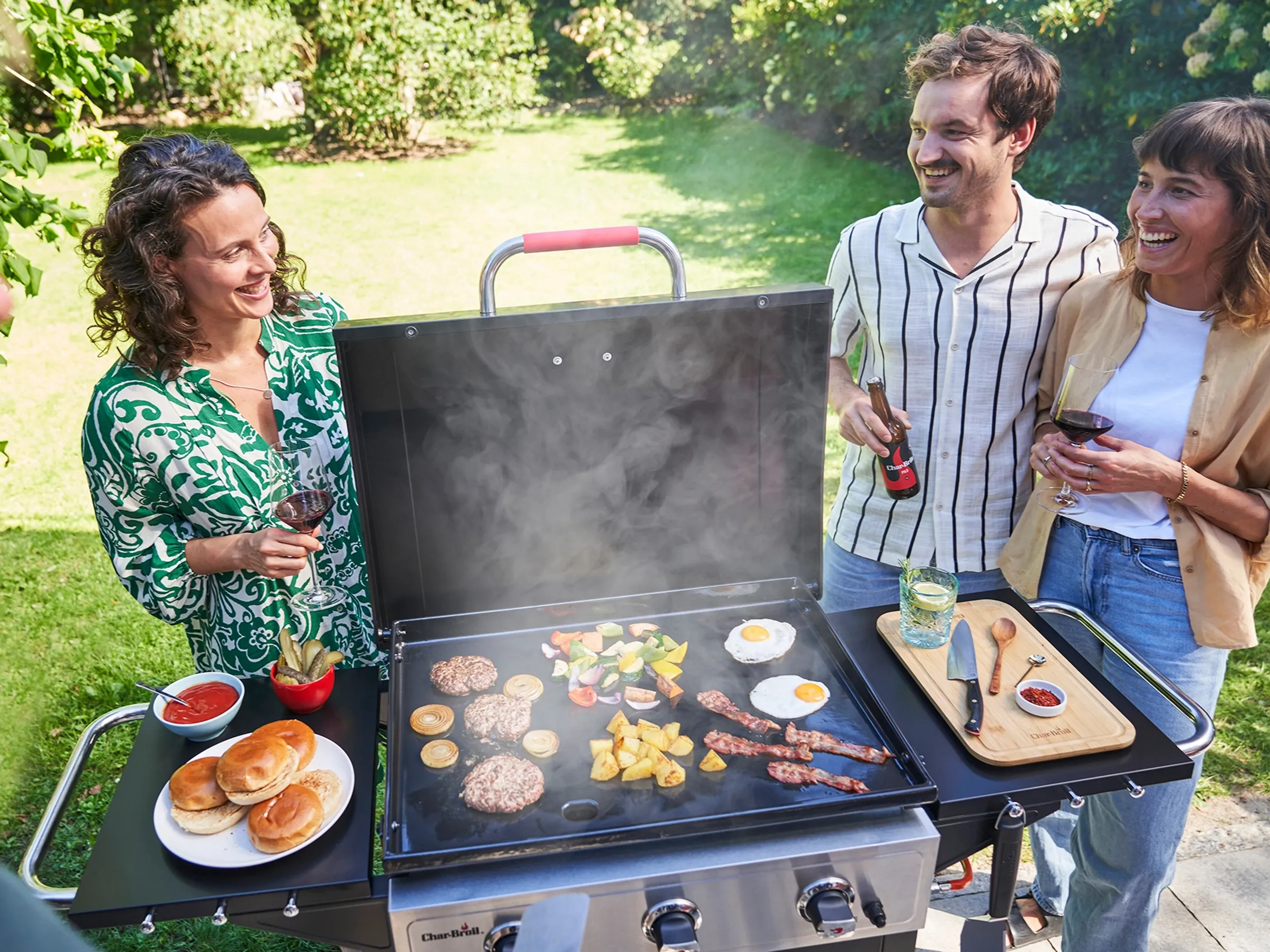 Char-Broil Grillplatten-Gasgrill Griddle 3400 mit großer Gusseisenplatte – Bild 4