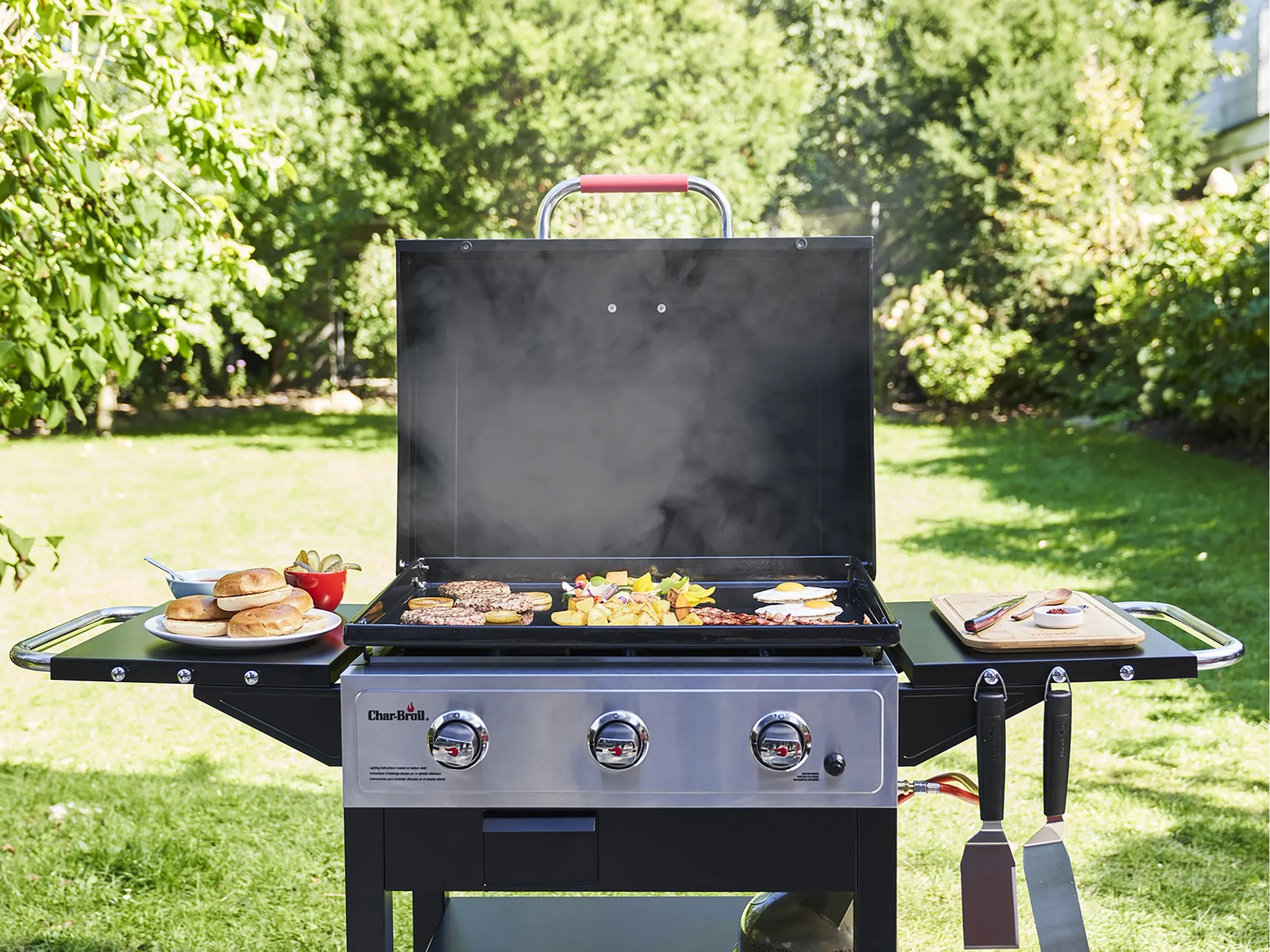 Char-Broil Grillplatten-Gasgrill Griddle 3400 mit großer Gusseisenplatte – Bild 3