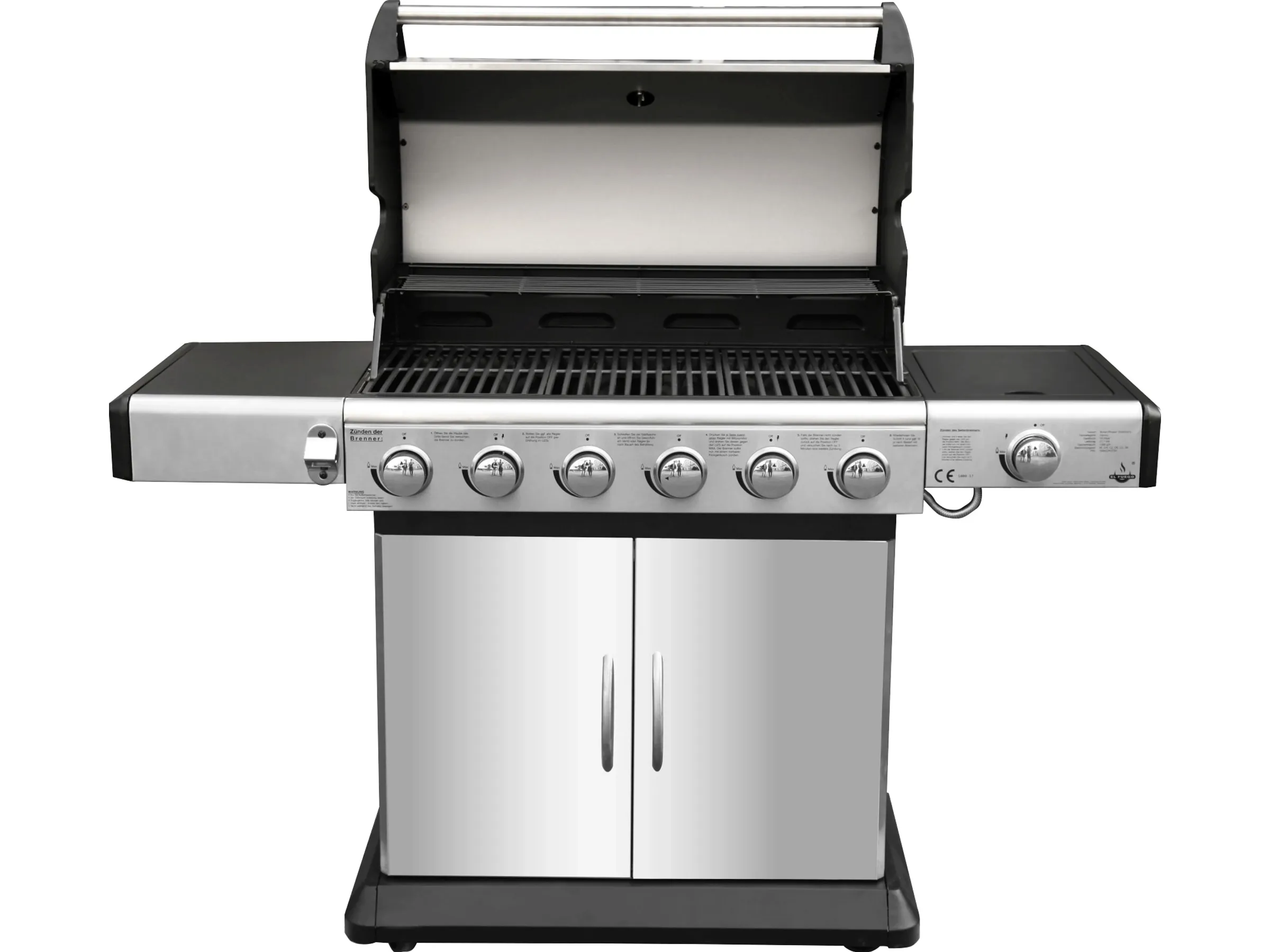 El Fuego Gasgrill Deluxe 6 Brenner Edelstahl – Bild 11