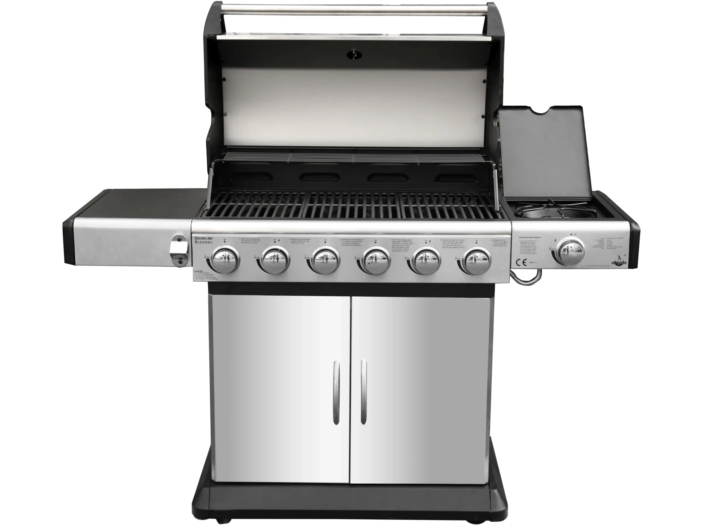 El Fuego Gasgrill Deluxe 6 Brenner Edelstahl – Bild 9