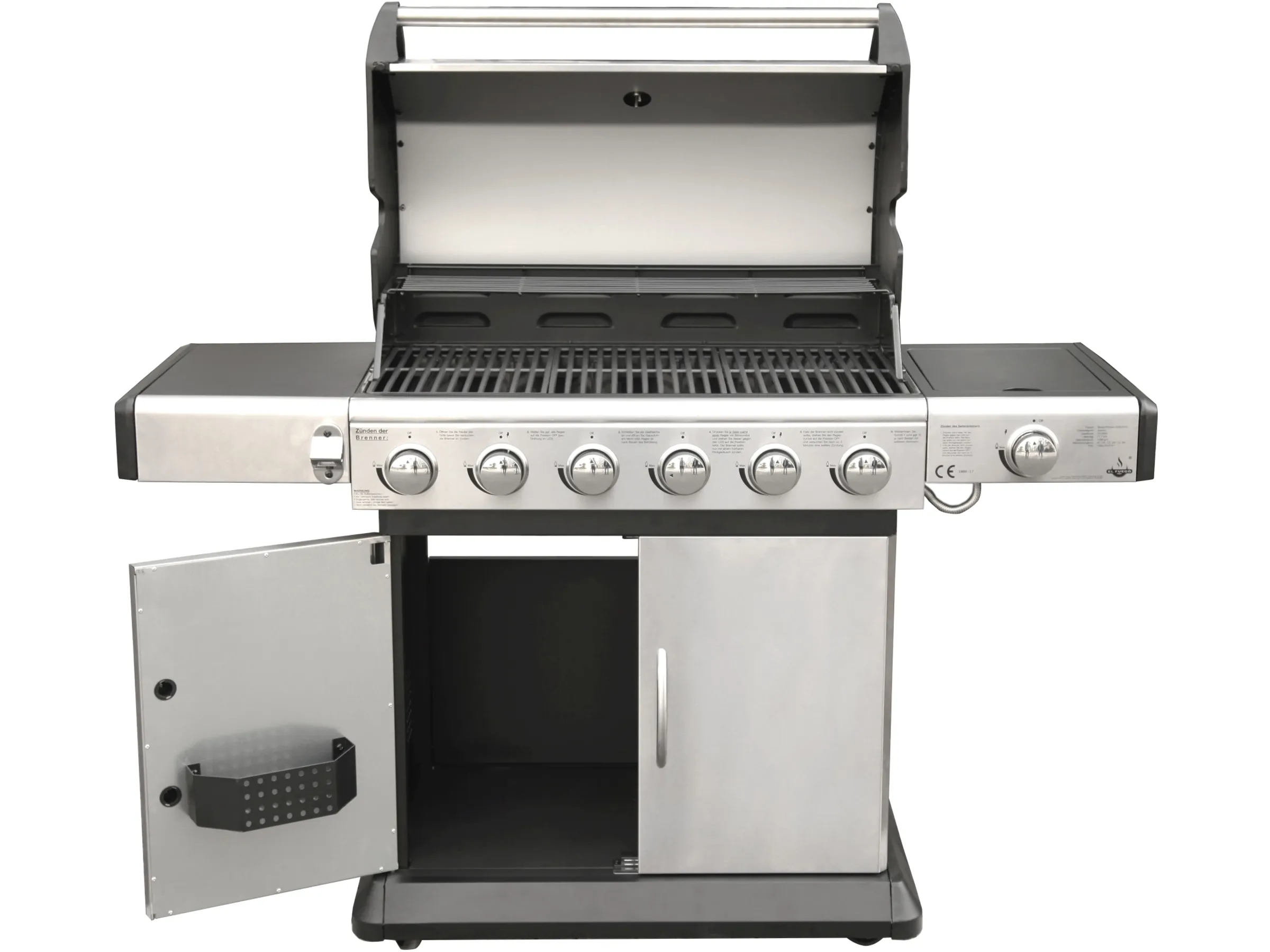 El Fuego Gasgrill Deluxe 6 Brenner Edelstahl – Bild 8