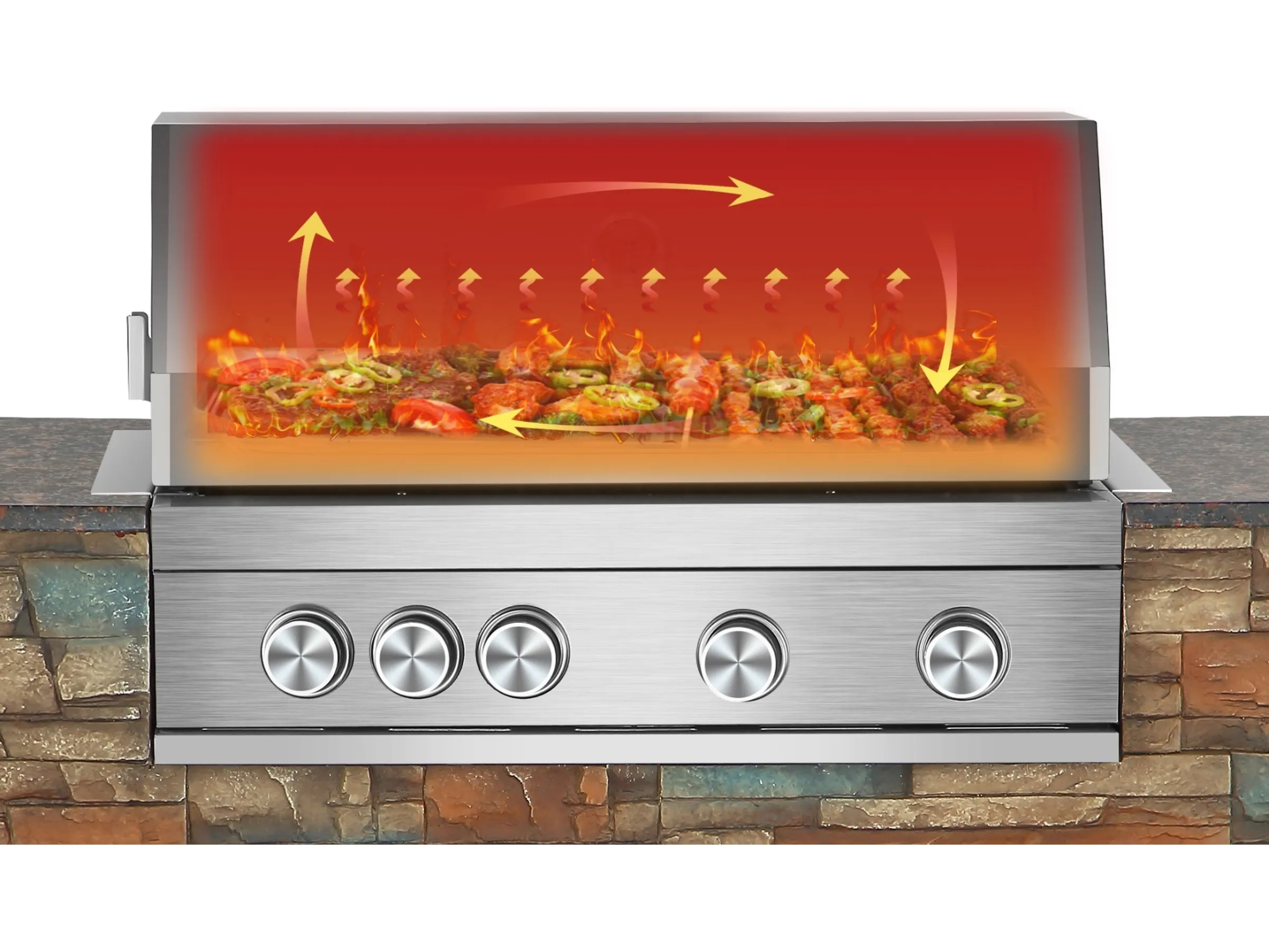 El Fuego Gasgrillküche AY 3000 Built-In ca.147 cm x 130 cm x 68 cm – Bild 4