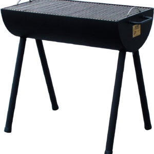 JOE´s Barbeque 20" Half Barrel Holzkohlegrill mit Edelstahl Grillrost