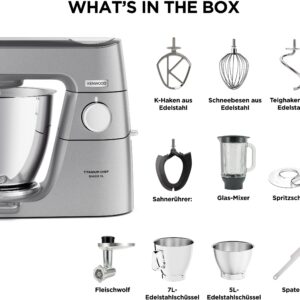 KENWOOD Küchenmaschine Titanium Chef Baker XL KVL85.224SI i