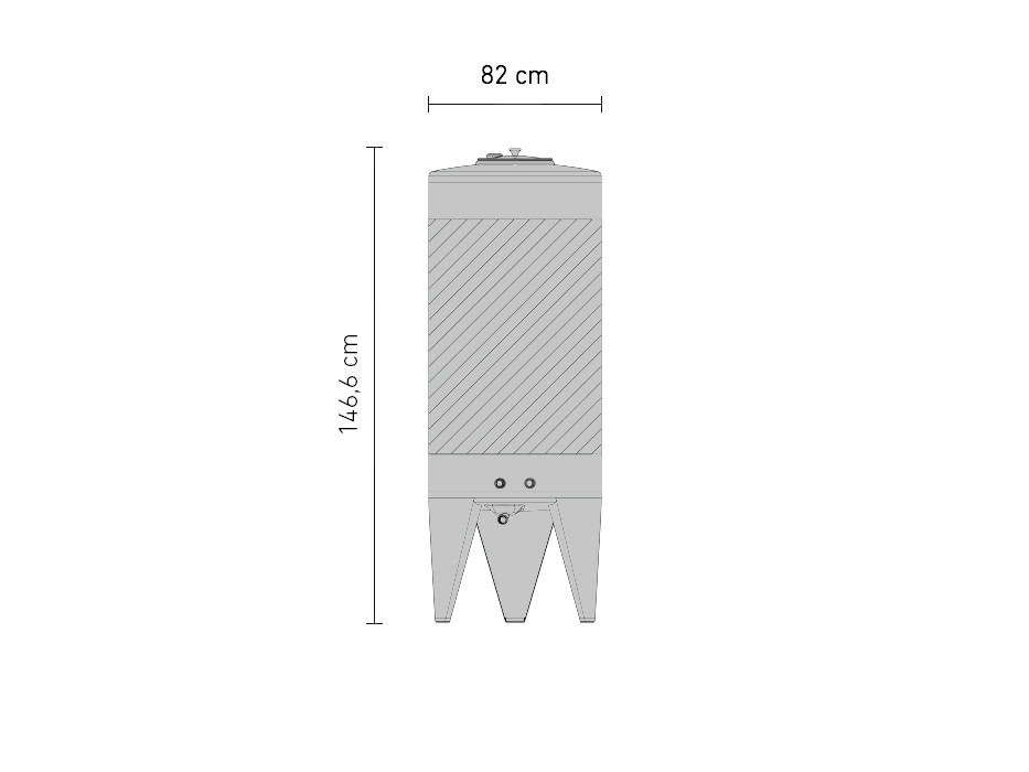 Gär- und Lagerbehälter FD-S 525 Liter – Bild 3