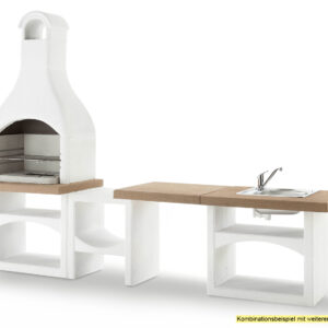 Palazzetti Outdoor Küche: Modul Grillkamin Brioni inkl. Montagematerial