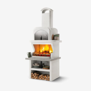 Palazzetti Grillkamin Capri 4 mit Pizzaofen inkl. Montagematerial