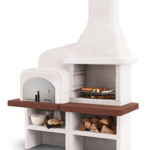 Palazzetti Grillkamin Grado 2 mit Pizzaofen inkl. Montagematerial