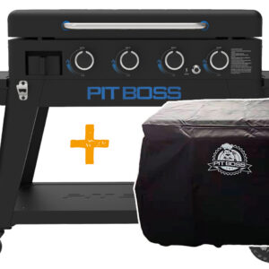 Pit Boss Plancha Grill Ultimate Plancha 4-Brenner mit Untergestell - inkl. Abdeckhaube