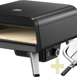 WMF Pizzaofen Gas Pizzaiolo Pro mit rotierendem Pizzastein - inkl. Pizzaschaufel