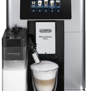 De'Longhi ECAM 610.55.SB PrimaDonna Soul Kaffeevollautomatsilber-schwarz