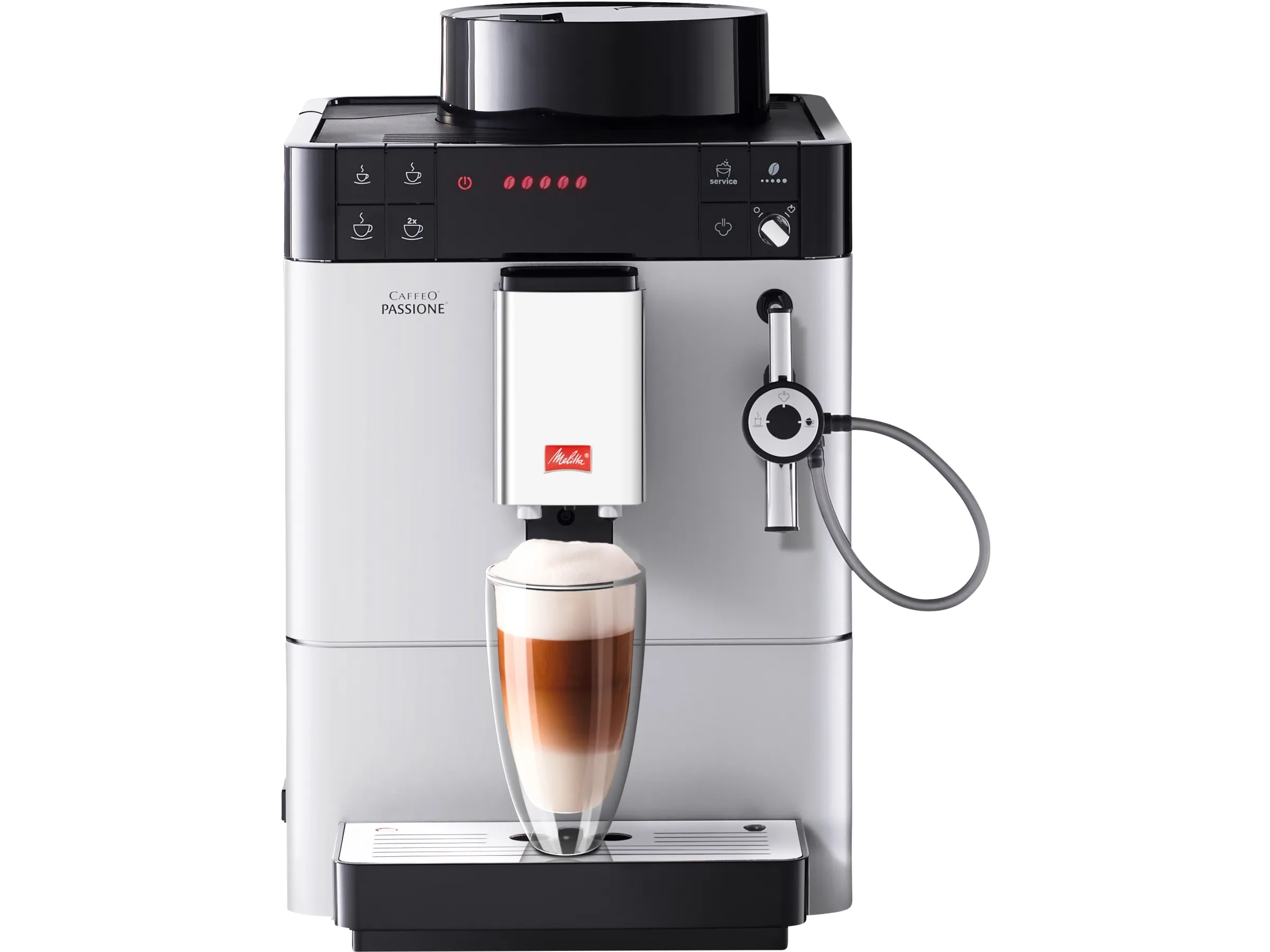 Melitta Espresso Kaffeevollautomat Caffeo Passione Silber