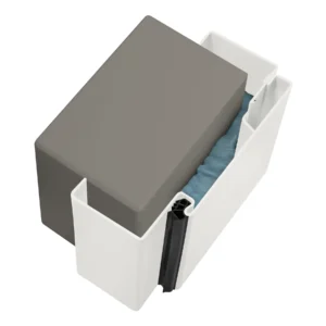 Hörmann Stahlfutterzarge VarioFix MW 125 Lichtgrau 75 cm x 200 cm DIN L