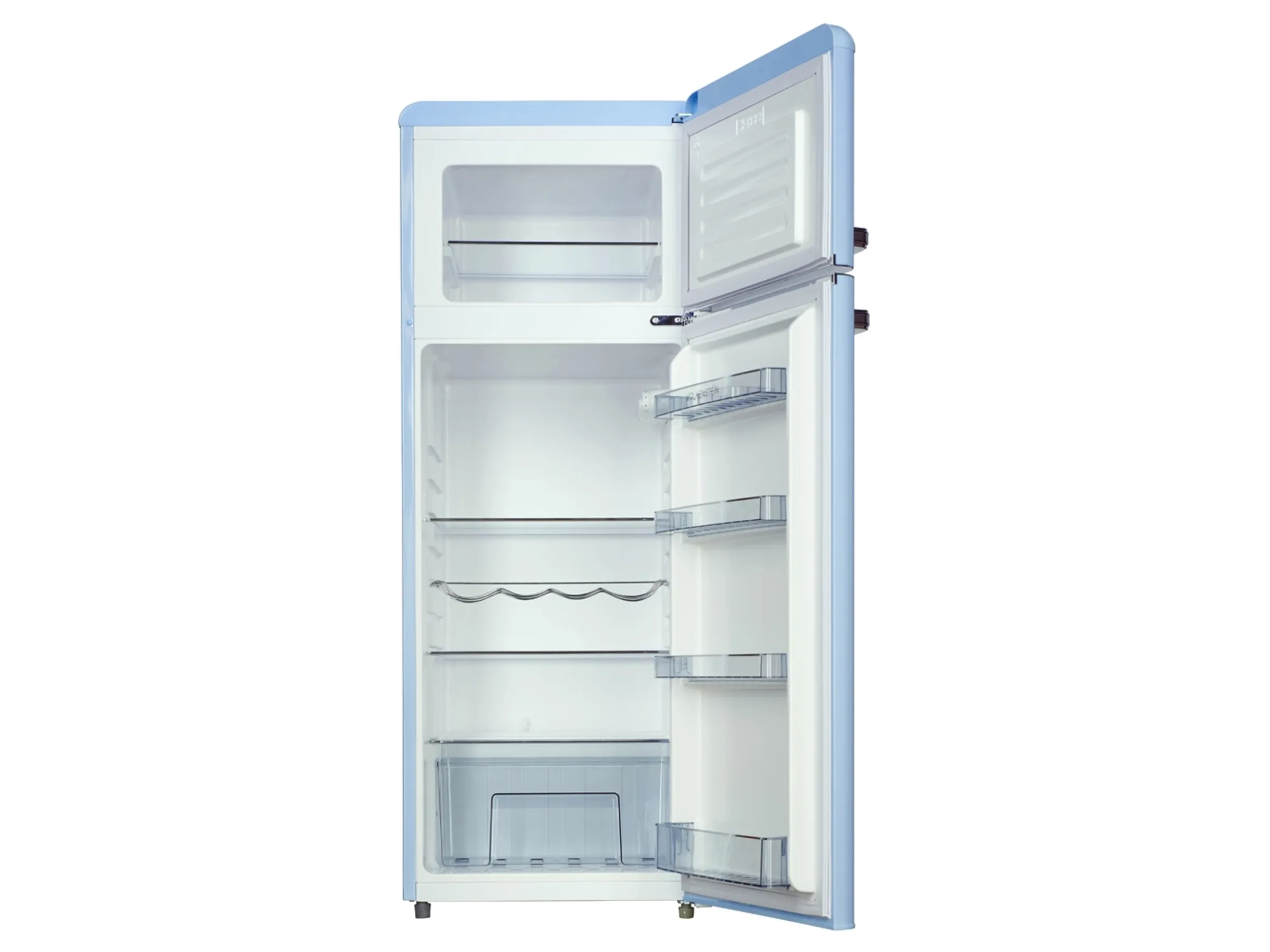 Wolkenstein Retro Kühl Gefrierkombination GK212.4RT Himmelblau – Bild 3