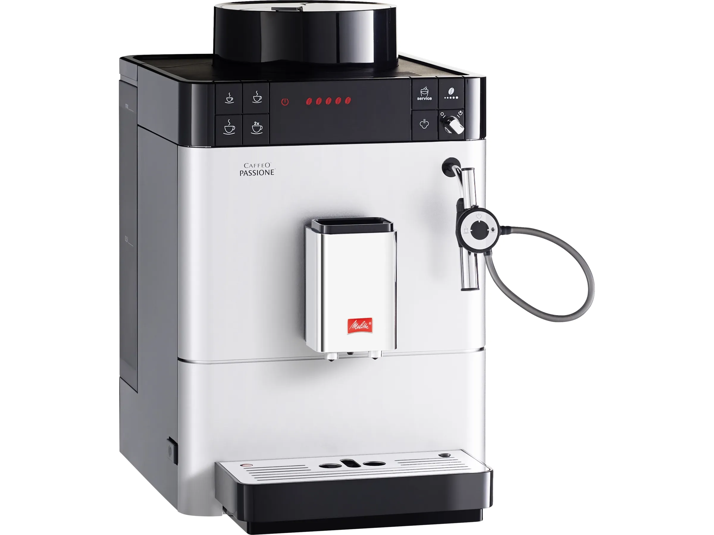 Melitta Espresso Kaffeevollautomat Caffeo Passione Silber – Bild 4