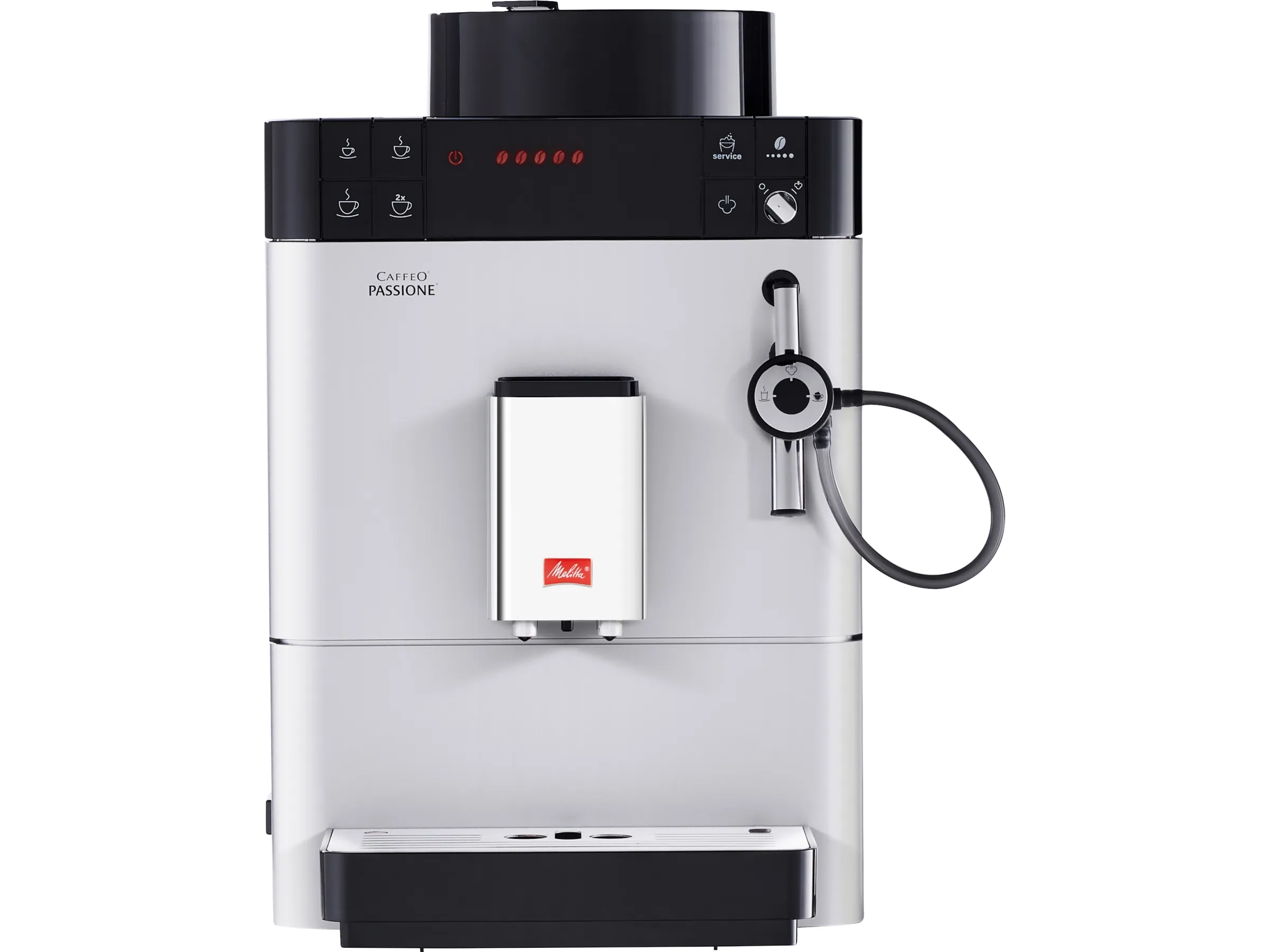 Melitta Espresso Kaffeevollautomat Caffeo Passione Silber – Bild 3