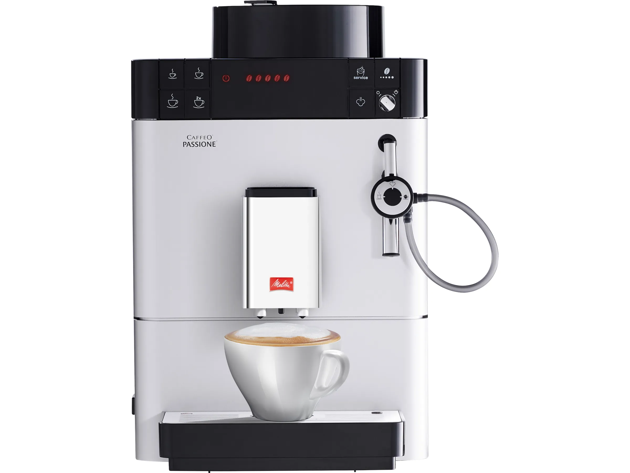 Melitta Espresso Kaffeevollautomat Caffeo Passione Silber – Bild 2