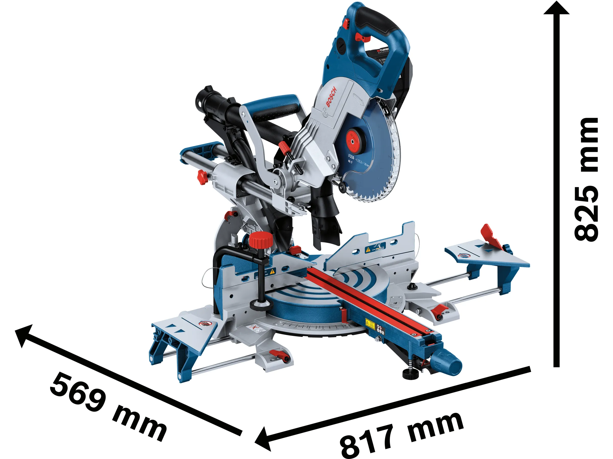 Bosch Professional Akku-Kapp- und Gehrungssäge GCM 18 V-216 DC – Bild 3