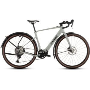 CUBE NUROAD HYBRID C:62 Race 400X FE Gravel E-Bike 2026 reedbeige / black