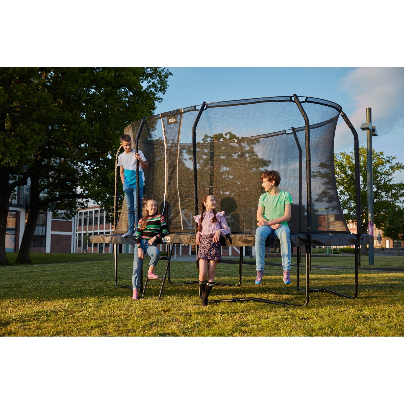 Salta Trampolin Premium Black rechteckig – Bild 4