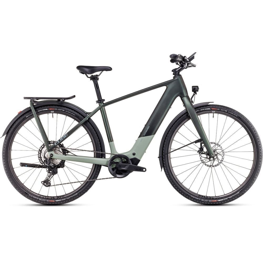 CUBE KATHMANDU HYBRID C:62 SLT 400X E-Bike Trekking 2025 Carbon stellar / origanogreen
