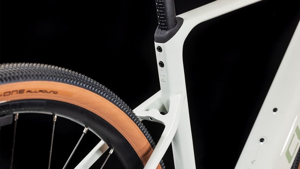 Gravel E-Bike CUBE NUROAD HYBRID C:62 Race 400X 2026 reedbeige / black – Bild 7