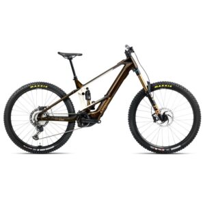 Orbea WILD M-LTD E-MTB 2025 Caramel Carbon View (gloss) Cream White (matt)