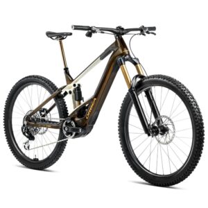 Orbea WILD M-LTD E-MTB 2025 Caramel Carbon View (gloss) Cream White (matt)