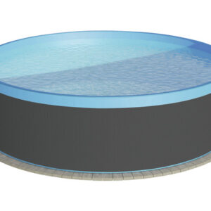 Aufstellpool Stahlwandpool Set Planet Pool rund 550x120 cm grau inkl.
