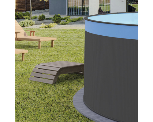 Aufstellpool Stahlwandpool Set Planet Pool rund 350x90 cm inkl. Sandfilteranlage Skimmer – Bild 7