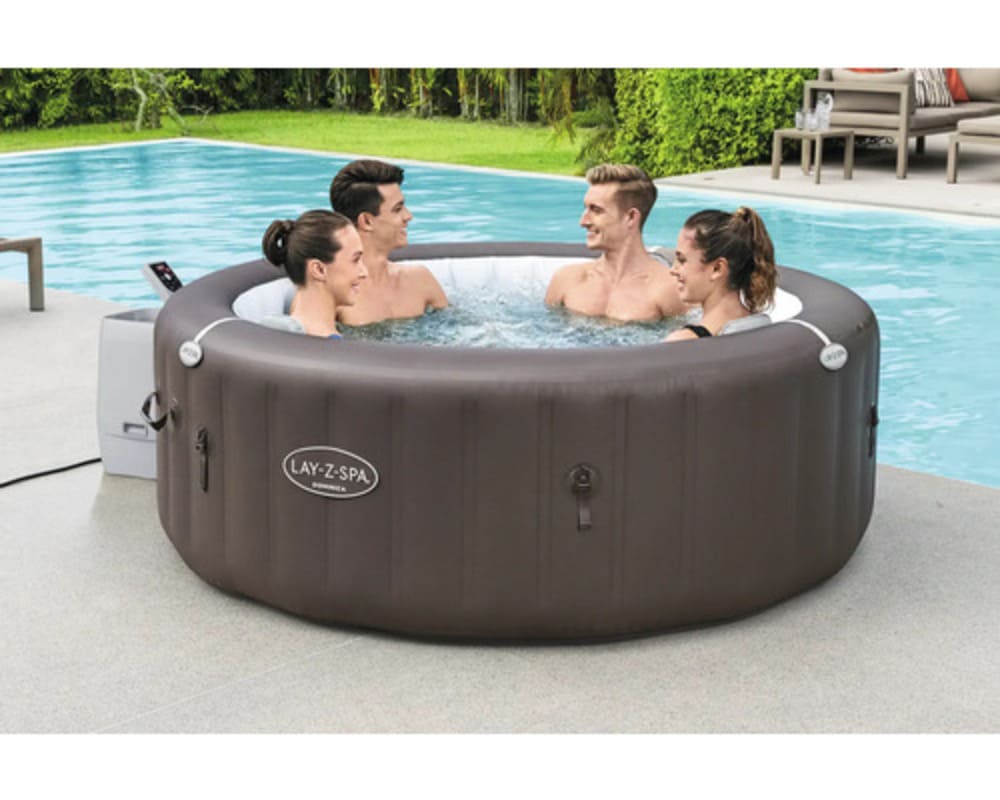 Bestway Lay-Z-Spa Dominica Whirlpool Aufblasbarer braun 196 cm für 6 Personen – Bild 8