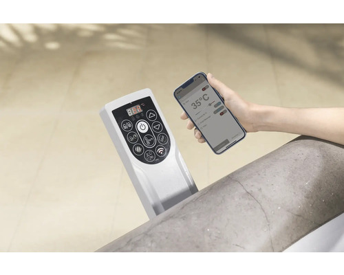 Bestway Lay-Z-Spa Rome Aufblasbarer Whirlpool braun 180 x 180 cm für 6 Personen – Bild 8