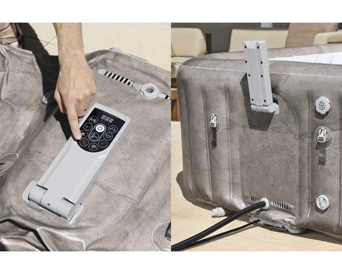 Bestway Lay-Z-Spa Rome Aufblasbarer Whirlpool braun 180 x 180 cm für 6 Personen – Bild 7