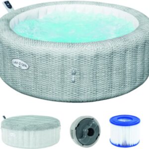 Lay-Z-Spa Bestway Bali Aufblasbarer Whirlpool grau Ø 196 cm für 6 Personen