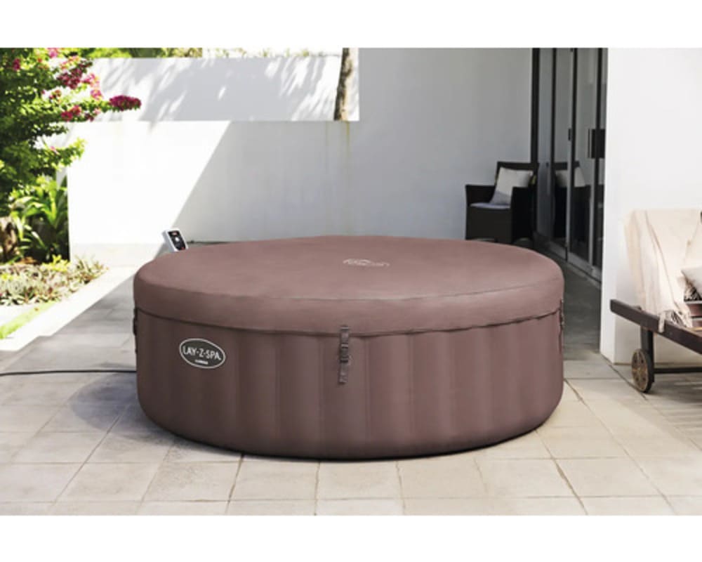 Lay-Z-Spa Hawaii Aufblasbarer Whirlpool Bestway braun Ø 196 cm für 6 Personen – Bild 5