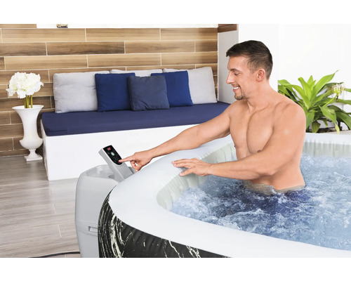 Lay-Z-Spa Hollywood Aufblasbarer Whirlpool Bestway schwarz 180 x 180 cm für 6 Personen – Bild 5