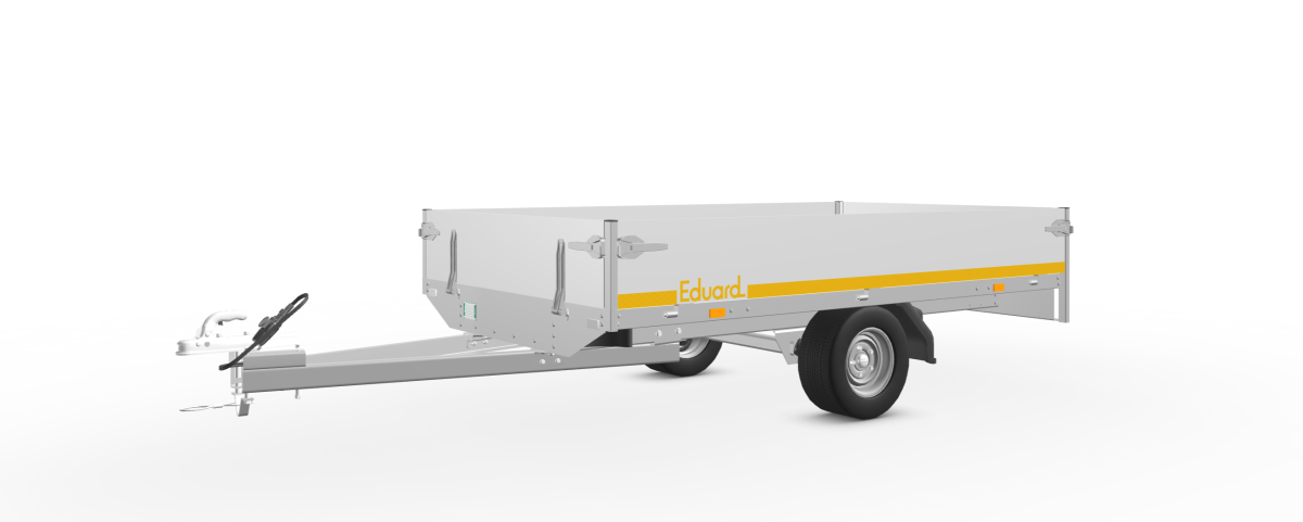 Hochlader anhänger 750kg Eduard 2514 UE mit 10" Bereifung