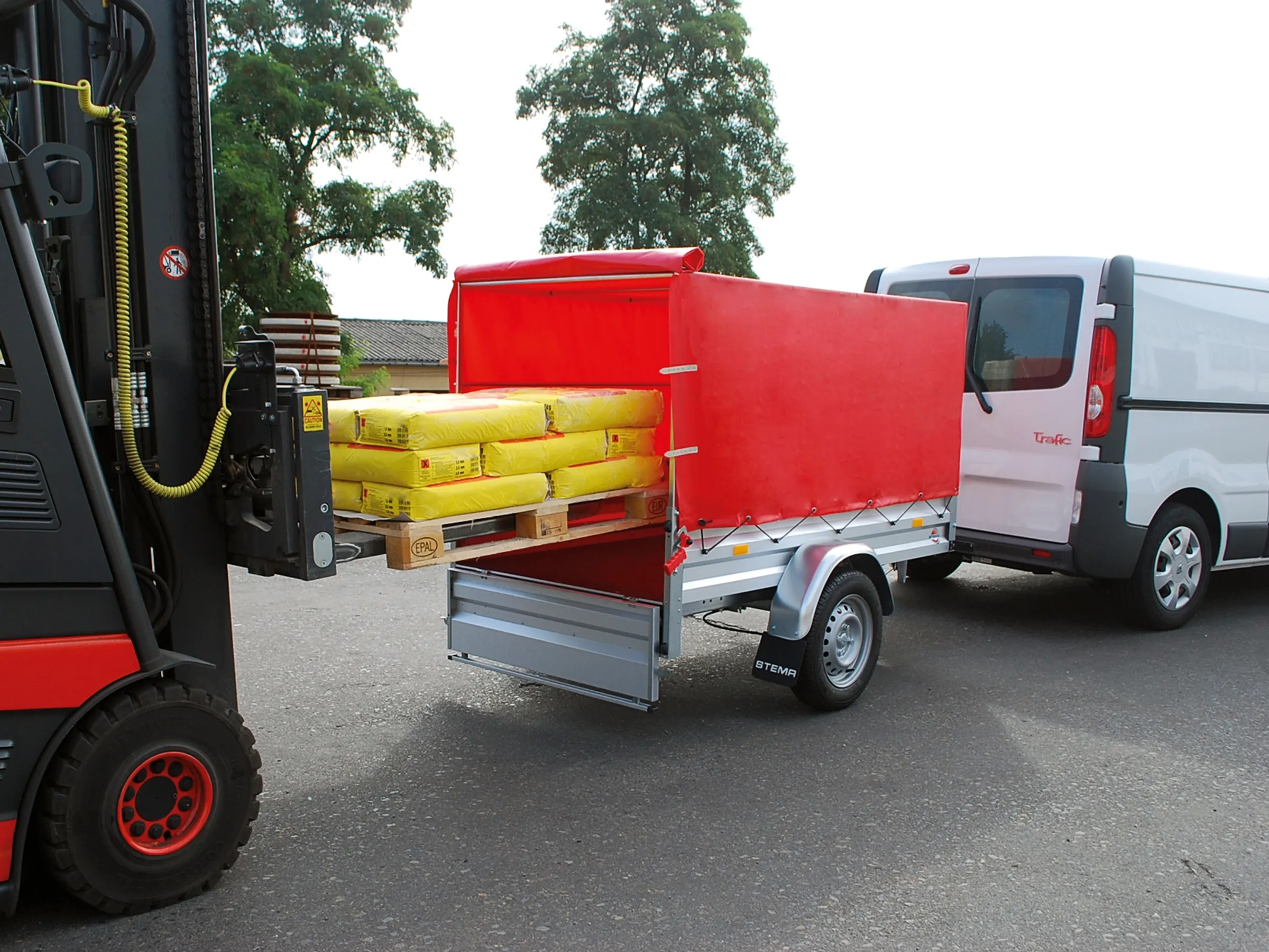 Stema Anhängerset Variolux 850 inkl. Hochplanenset 80 cm+Abstellstützen+Stützrad – Bild 6