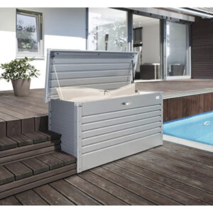 Auflagenbox FreizeitBox Biohort 100 193 l inkl. Gasdruckfedern 101 x 46 x 61 cm silbermetallic