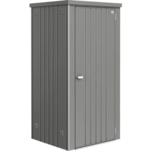 Biohort Geräteschrank Gr 90 mit Regalböden und Gerätehalter, 93 x 83 x 182,5 cm, quarzgrau-metallic