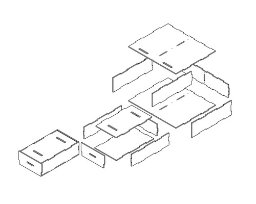 Buildify Campingbox Ben Schubladensystem u.a. für VW 900x1106x285 mm (LxBxH) – Bild 3