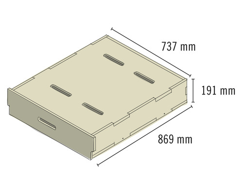 Buildify Campingbox Robert Schubladensystem 869x737x191 mm – Bild 2