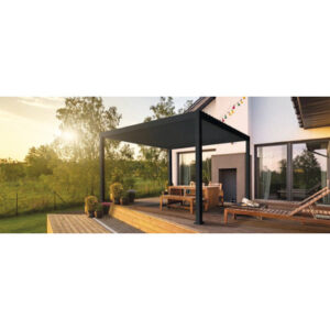 Mirador Deluxe Pergola Pfostenstärke 11 x 11 cm 300 x 300 x 250 cm anthrazit - ähnlich RAL7015