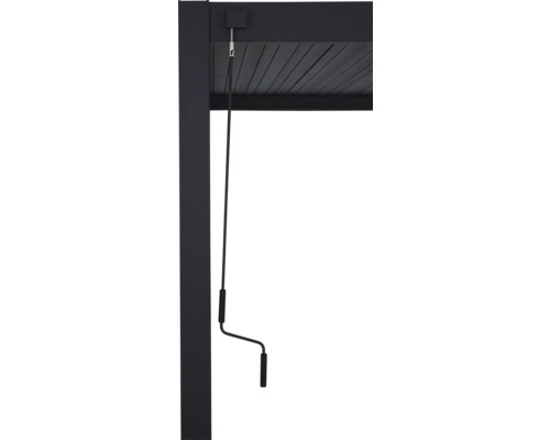 Mirador Deluxe Pergola Pfostenstärke 11 x 11 cm 300 x 300 x 250 cm anthrazit - ähnlich RAL7015 – Bild 7