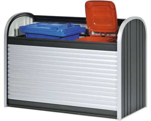 Mülltonnenbox Biohort StoreMax 190 Metall 190 x 97 x 136 cm dunkelgrau metallic – Bild 3