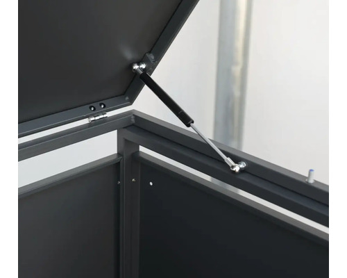 Mülltonnenbox WESTMANN Kubus 4 Metall 264 x 80 x 116 cm anthrazit – Bild 8